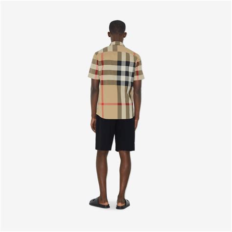 burberry checked cotton shirt